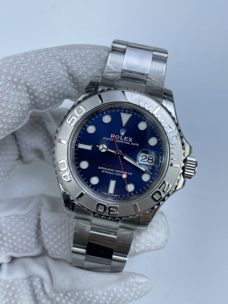 (준비완료/특급배송 할인판매)NO.2914/VS공장 요트마스터 블루 3135풀카피 클론무브